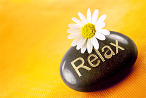 Bewusst relaxen. Bauen Sie Stress und Anspannungen ab.